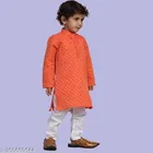 Cotton Blend Kurta with Pyjama for Boys 