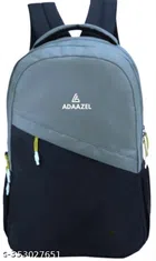 Polyester Backpack for Men & Women (Black & Grey)