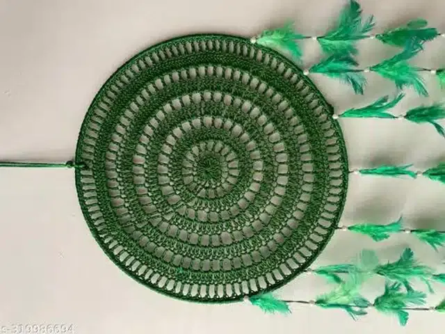 Thread Wall Hanging Dream Catcher (Green)