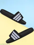 Sliders for Men, Grey & Black 