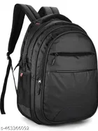Polyester Backpack for Men & Women, Black