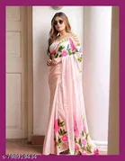 Cotton Linen Saree for Women 