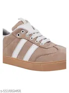 Striped Synthetic Ballerinas for Girls 