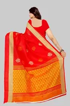 शारदा क्रिएशन सिल्क कलमकारी प्रिंटेड साड़ी 