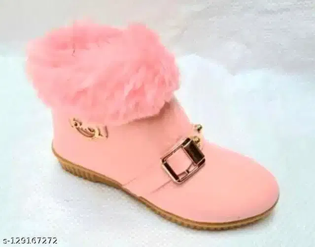 Boots for Girls (Peach, 2.5-3 Years)