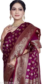 Banarasi Silk Zari Woven Saree for Women 