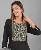 Rayon Printed Kurta with Pant for Women 