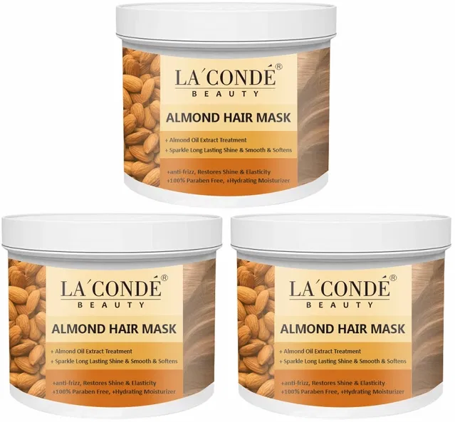 La'Conde Almond Protein Hair Mask (200 g, Pack of 3)