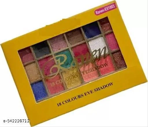 18 Colors Eye Shadow Palette, Multicolor, Pack of 1