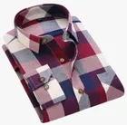 Full Sleeves Checkered Shirt for Men (Multicolor, 40)