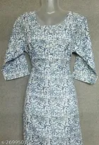 Cotton Blend Printed Kurti for Women 