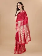 Pure Silk Woven Printed Saree for Women 