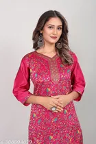 Pashmina Embroidered Kurti for Women 