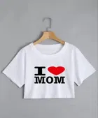 Printed Crop T-shirt for Women 