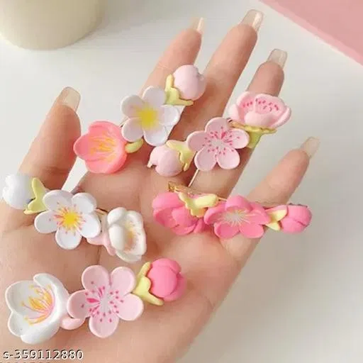 Designer Hair Pins for Women (Multicolor, Pack of 3)