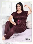 Satin Nightsuit for Women 