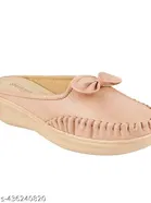Solid Synthetic Loafers for Girls 