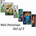 MDF 2 Pcs Designer Wall Painting for Home & Office 