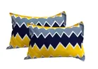 Grover Zig Zag Pillow Covers Pack of 4 Yellow Abstract