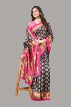 Printed Saree with Blouse Piece for Women 
