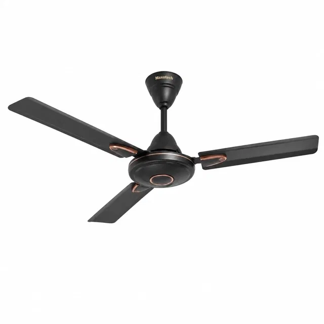 Maxotech Wave Ultra High Speed 48 Inch Decorative 1200 mm 3 Blade Ceiling Fan, Smoked Brown | Pack of 1