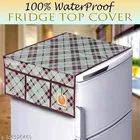 KANUSHI Industries® 1 Pc Fridge Cover for Top with 6 Utility Pockets + 4 Fridge Mats 