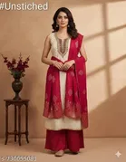 Silk Blend Punjabi/All Over Suits for Women 