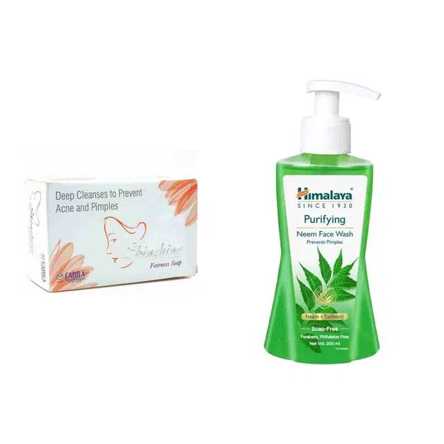 Skin Shine Soap (75 g) with Himalaya Neem Face wash (200 ml) (Set of 2)