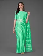 Cotton Embroidery Saree for Women 