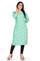 A-Line Crepe Kurti for Women 