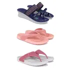 Combo of Heels with Slippers for Women 