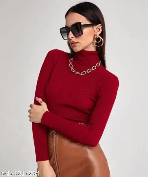 Stylish Cotton Kurti Set for Women (Maroon, S)