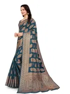 Organza Zari Woven Saree for Women 