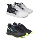 Sports Shoes for Men, Multicolor, Pack of 2 