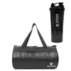 PU Leather Gym Bag with Shaker Bottle 