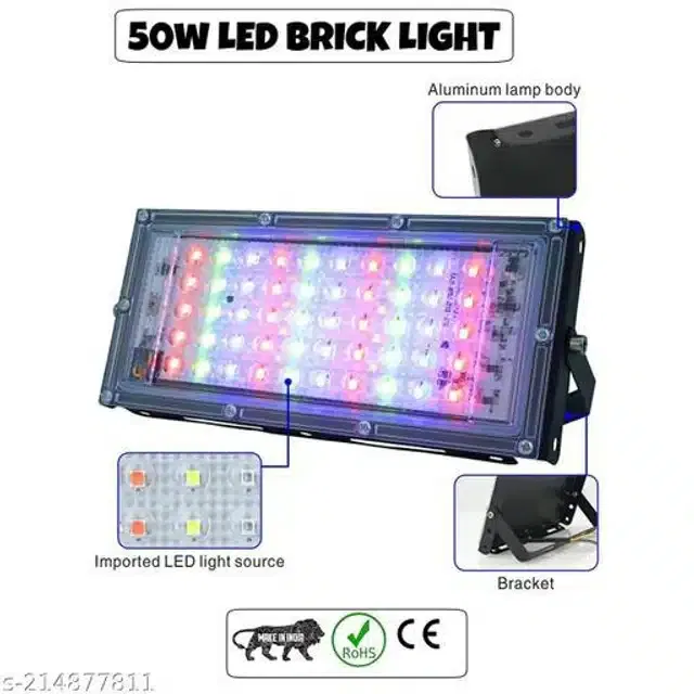 Remote Control Flood Light (Multicolor, 50 W)