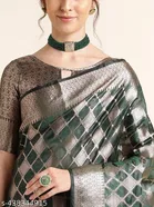 Organza Zari Woven Saree for Women 