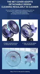 Immutable  Mini Portable Fan,Powerful Hand Fan 1800 mah 5 Speed Fan for Indoor,Outdoor Mini fan with display Rechargeable Fan- Multicolor