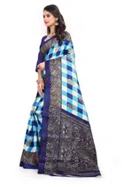 Khadi Silk Printed Saree for Women 