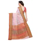 सिद्धिदाता टेक्सटाइल विमेंस कोटा डोरिया कॉटन बुट्टी साड़ी विद अन-स्टीट्च्ड ब्लाउज पीस 