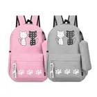 PU Backpacks for Women (Multicolor, Set of 2)