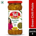 Tops Gold Green Chilli Pickle 2X375 g 