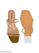 Solid Pointed Toe Block Heels for Kids 