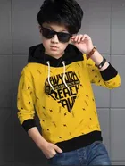 Cotton Blend Printed Hoodie for Boys 