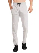 Lycra Solid Trackpant for Men (Off White, S)