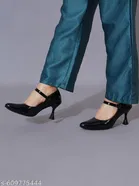 Shoetopia Teal Heel Sandals 