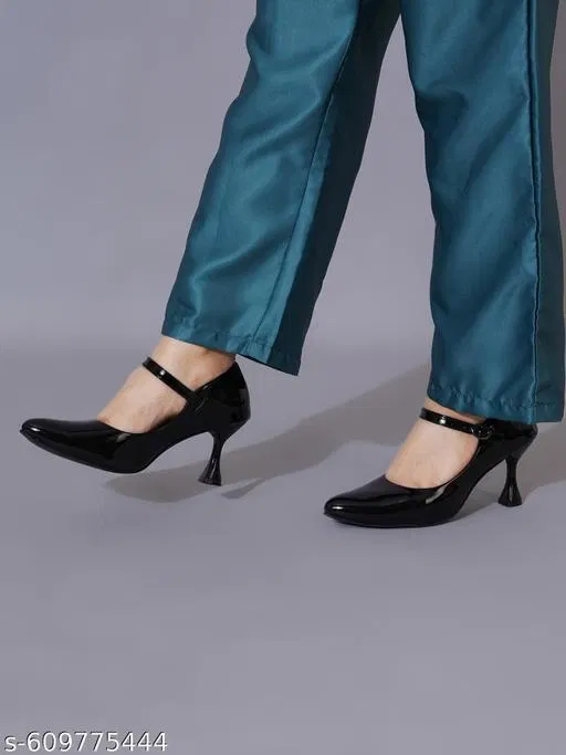 Shoetopia Teal Heel Sandals (Size IND-3)