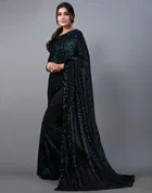 Lycra Blend Embellished Saree for Women 