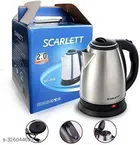 Stainless Steel Multipurpose Electric Kettle (Black & Silver, 2 L)