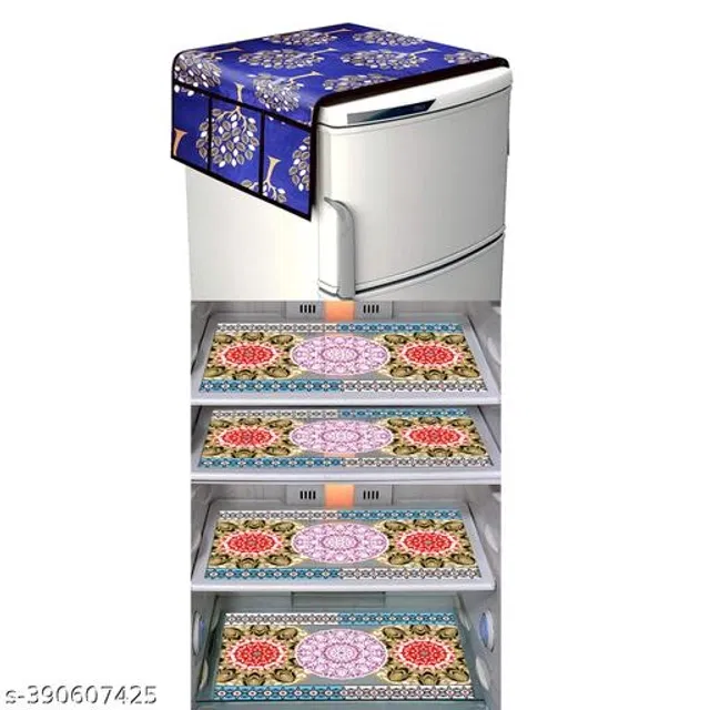 Fridge Cover Set (Multicolor, Set of 5)